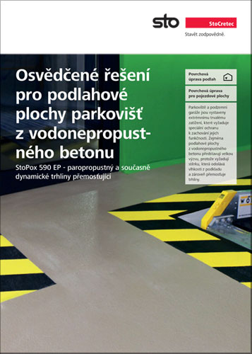 Brožura - Osvědčené řešení pro podlahové plochy parkovišť z vodonepropustného betonu