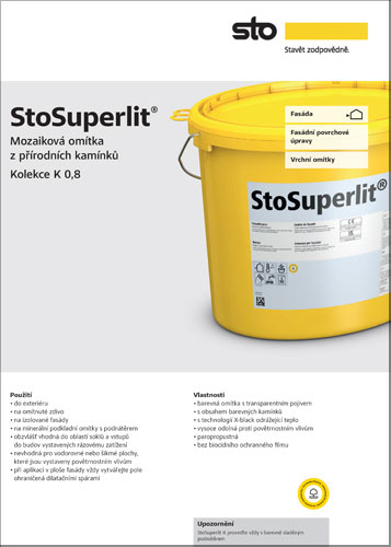 StoSuperlit® - mozaiková omítka z přírodních kamínků Kolekce K 0,8