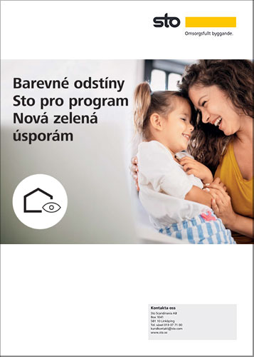 Brožura: barevné odstíny Sto pro program Nová zelená úsporám