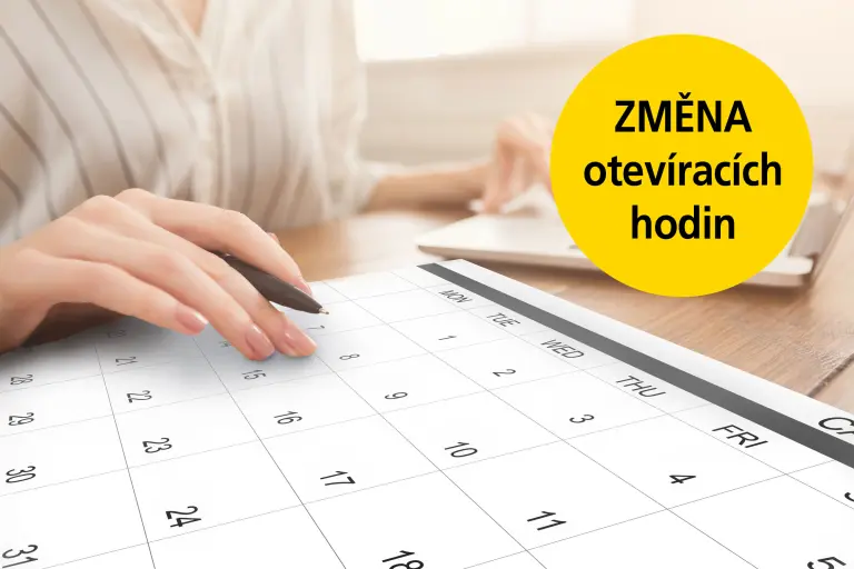 Změna otevírací doby našich poboček v Praze a Olomouci