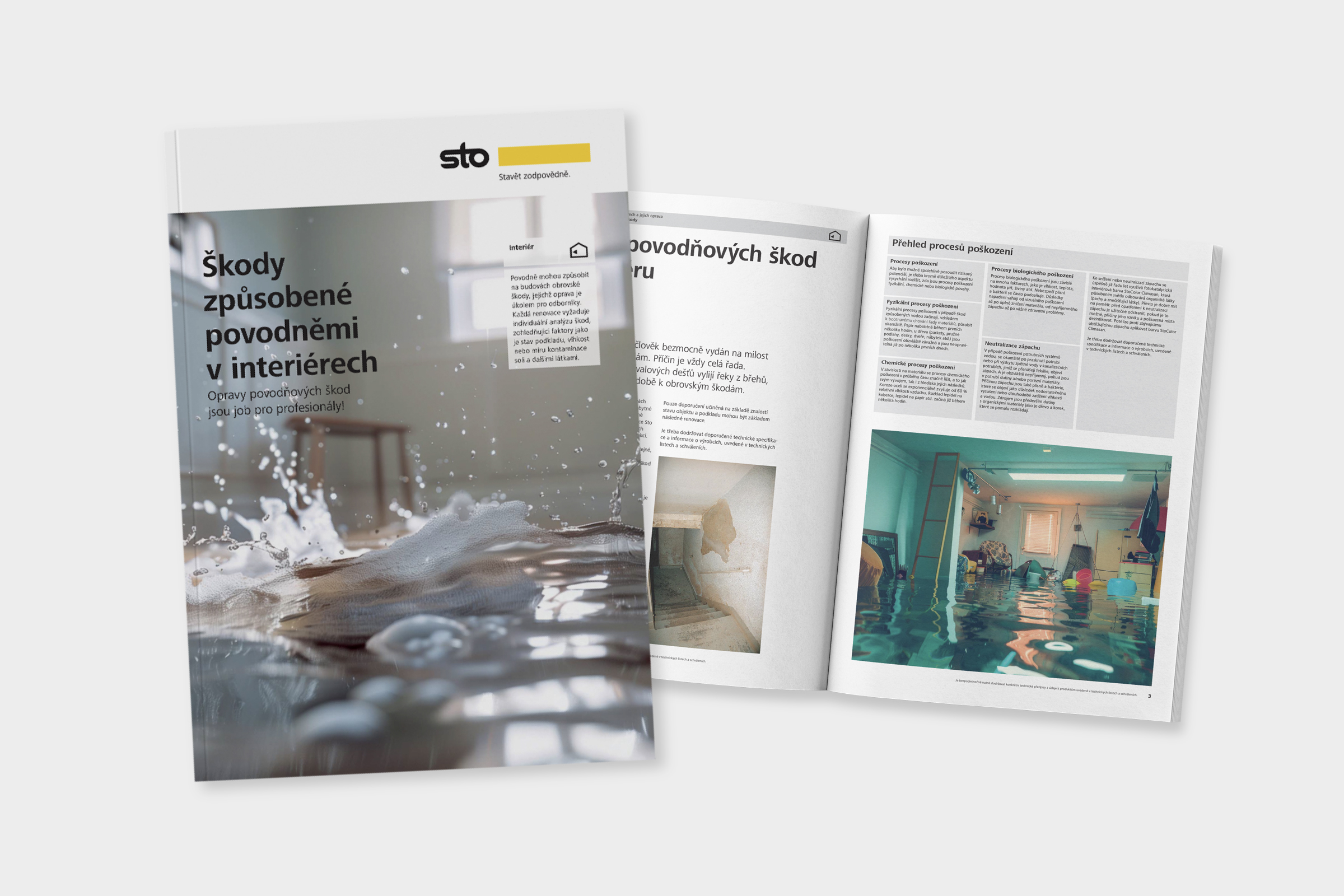 Brožura - Škody způsobené povodněmi v interiérech