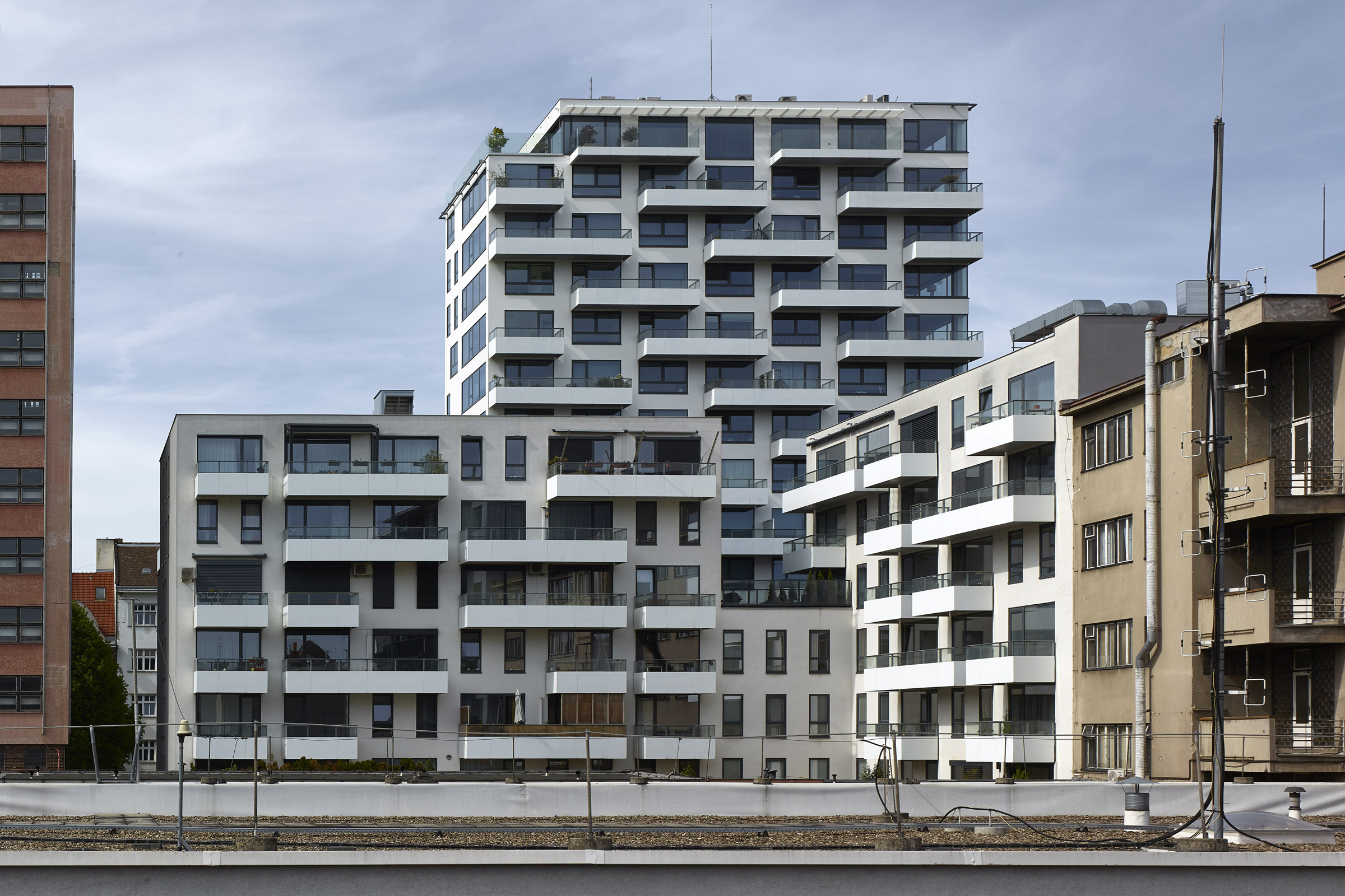 Rezidence Lužánky, Brno, Česká republika. Autor projektu: Ing. arch. Martin Rudiš, fotografie: Filip