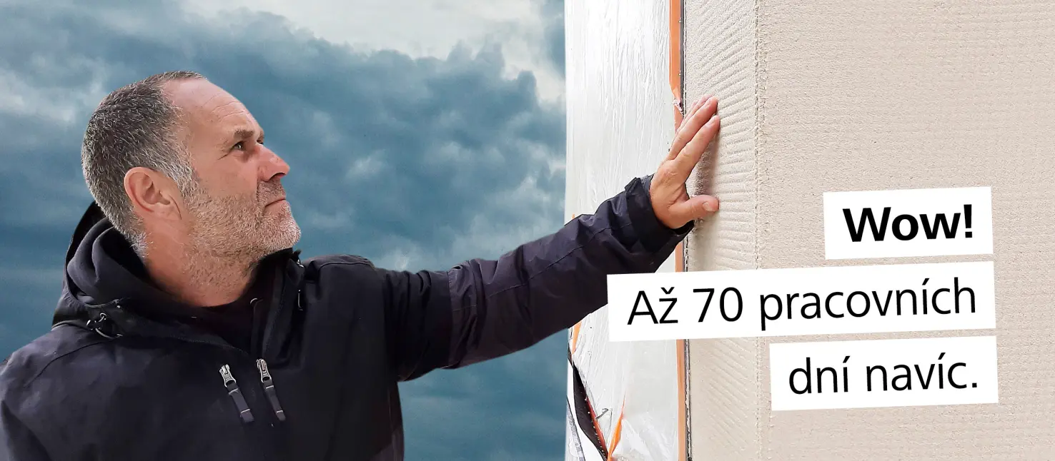 Prodlužte svoji stavební sezónu až o 70 dní s našimi produkty do studeného a vlhkého počasí