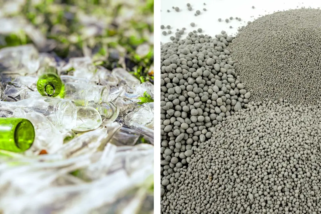 Nosná deska z recyklovaného skla