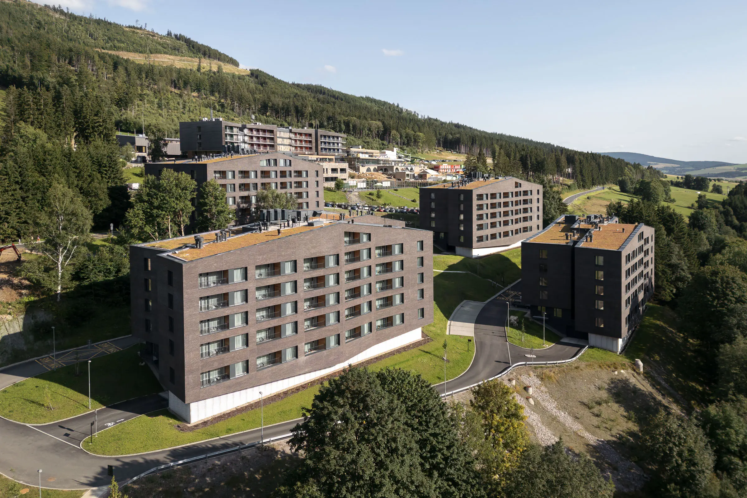 Provětrávaná fasáda apartmánových domů Dolní Morava