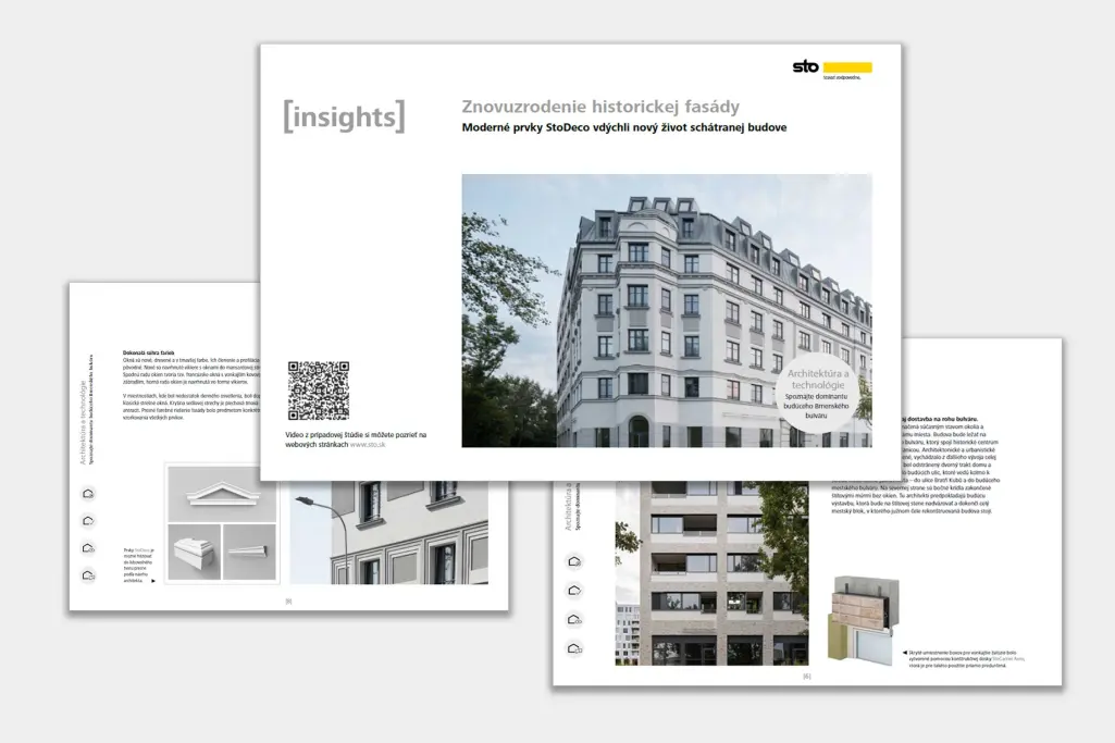 Mockup případové studie rekonstrukce historické budovy v ulici Opuštěná v Brně