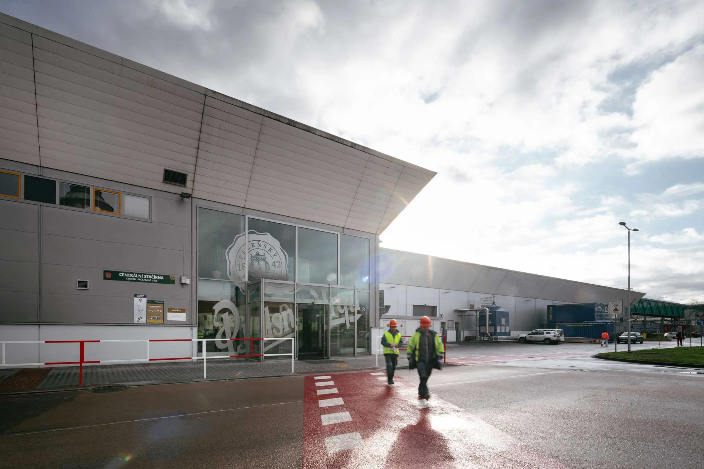 Nová stačírna pivovaru Plzeňský pivovar