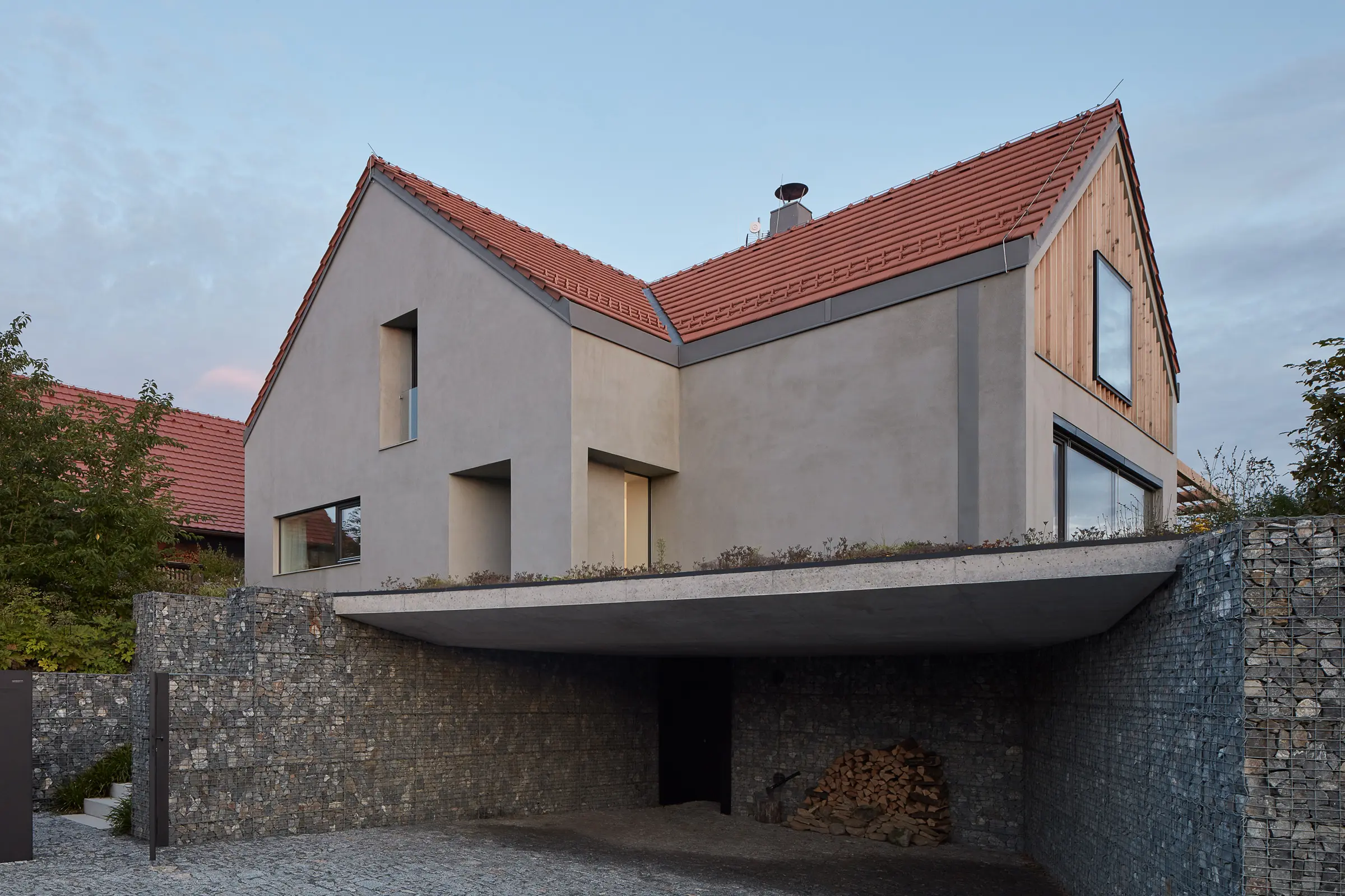 Dům v Hrusicích s povrchem StoBeton Decor