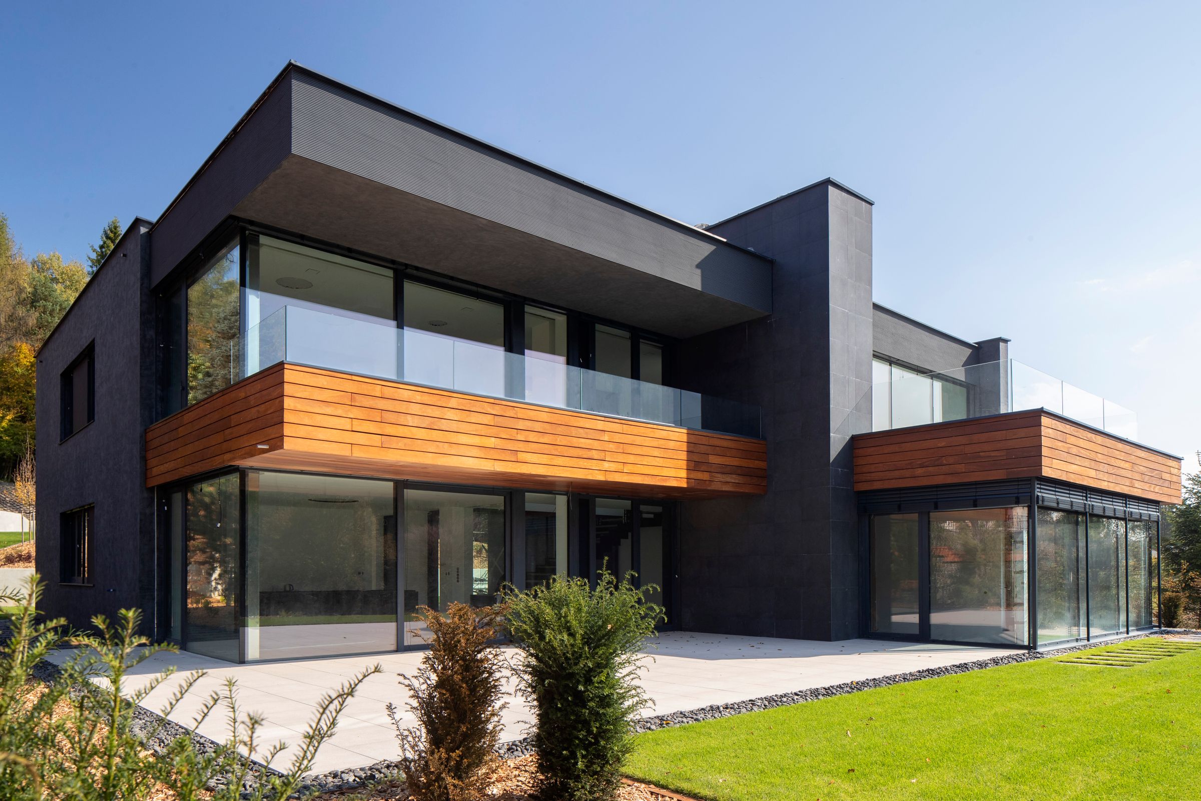 Fasádní prvky StoEcoshape na fasádě vily